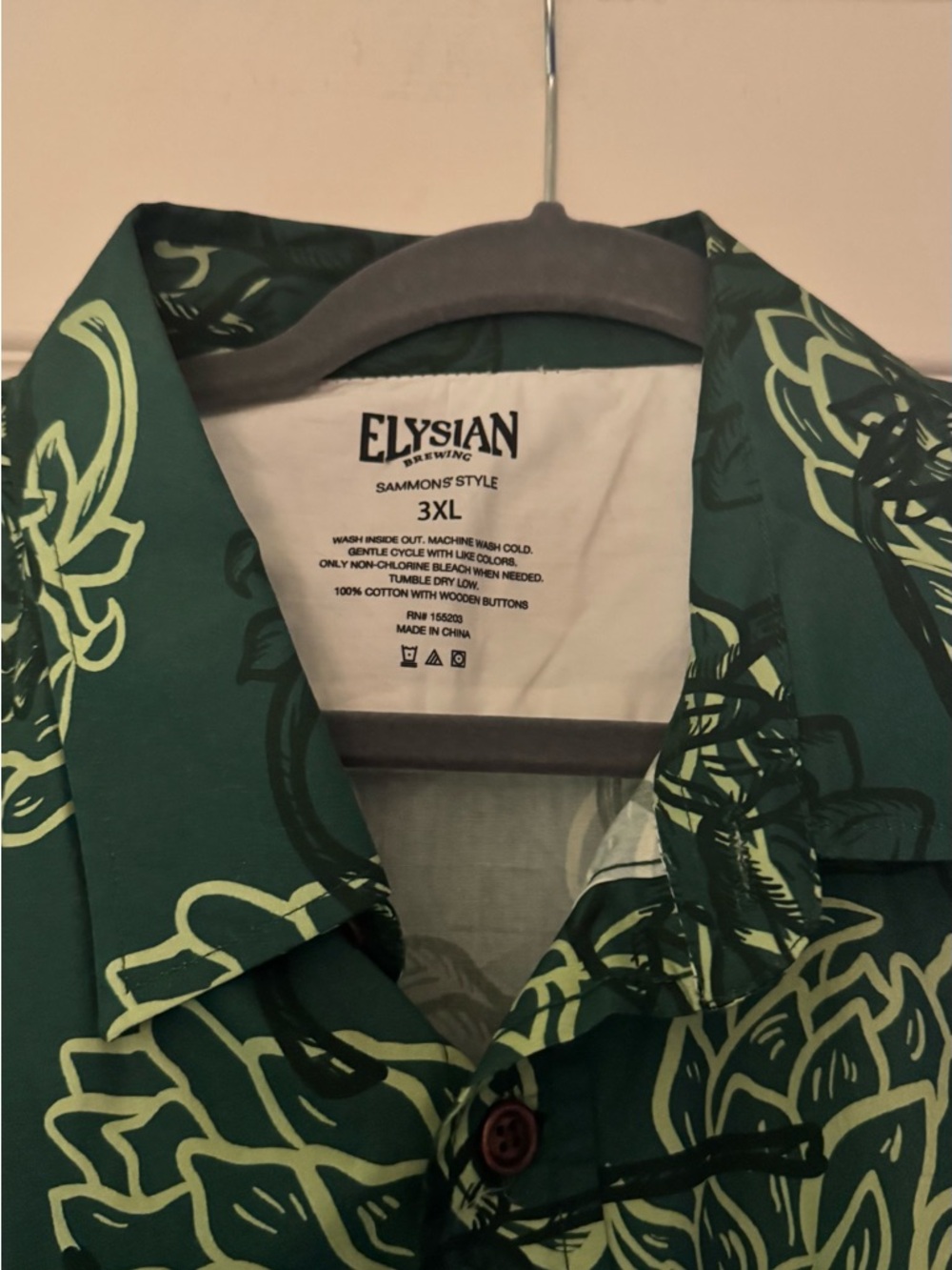 Elysian Men's Green Floral Short-Sleeve Shirt - Picture 4 of 7